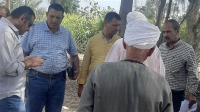 إزالة 9 حالات واسترداد 33 فدانا بالحسينية شرقية 