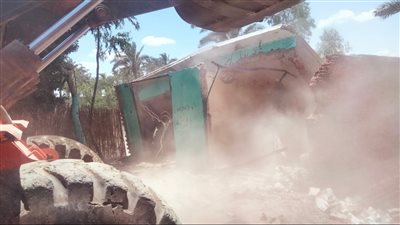 محافظة الجيزة: إزالة 59 حالة تعد على أملاك الدولة بالجيزة (صور)