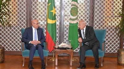 أمين جامعة الدول العربية يستقبل رئيس الجمهورية الإسلامية الموريتانية