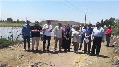 محافظ الدقهلية يكلف مدير عام المرافق بالإشراف على أعمال معاينة على الطبيعة لقطعة أرض لتنفيذ محطة معالجة صرف صحي بنبروه