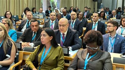 الجزار يلقى كلمة مصر فى اجتماع جمعية برنامج الأمم المتحدة للمستوطنات البشرية بنيروبى