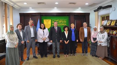 رئيس جامعة الإسكندرية يستقبل وفدا فرنسيا رفيع المستوى للتنسيق لتشغيل معمل Fab Lab بكلية الهندسة