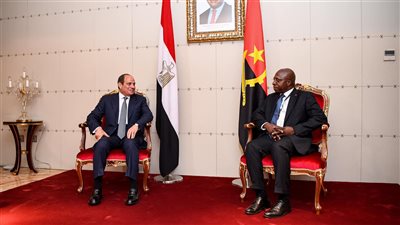 مباحثات مصرية أنجولية اليوم في لواندا.. السيسي أول رئيس مصري يزور أنجولا