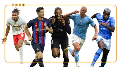 هدافو الدوريات الخمس الكبري 2022 -2023 (إنفوجراف)