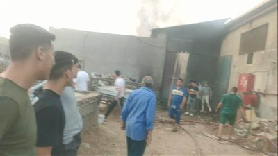 السيطرة على حريق بمصنع لأعواد الكبريت بالقناطر الخيرية (صور)