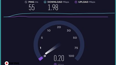 خطوات القيام بقياس سرعة شبكة الإنترنت 