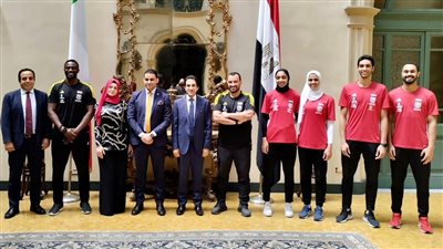 بسام راضي يستقبل بعثة المنتخب المصرى الأول للتايكوندو في روما 