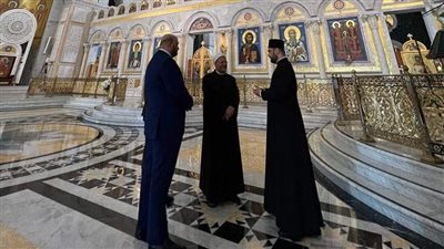 جولة خاصة لمفتي الجمهورية في كنيسة سانت سافا التاريخية في بلجراد