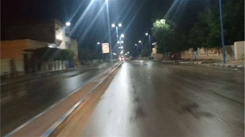 سقوط أمطار على شمال
