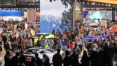 مشاركة عدد كبير للسيارات الكهربائية في فعاليات بديترويت 2023