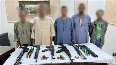 الأمن العام يلاحق تجار الأسلحة والمخدرات والهاربين من الأحكام فى محافظات الصعيد (صور)