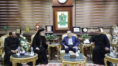  محافظ المنيا يستقبل وفودا من الكنيسة والإدارة والمصالح بعد عودته للعمل 