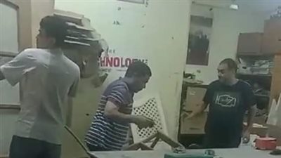 حي المعادي يزيل تشميع محل لإنقاذ قطة وصغارها (صور)