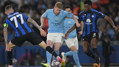 مانشستر سيتي وإنتر ميلان، تبديل اضطراري بخروج دي بروين (صور)