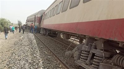 مصرع شخص صدمه قطار بشبين القناطر 