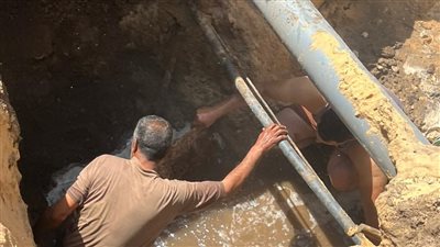 إصلاح وصيانة هبوط أرضي بطريق طناح نطاق مركز المنصورة 