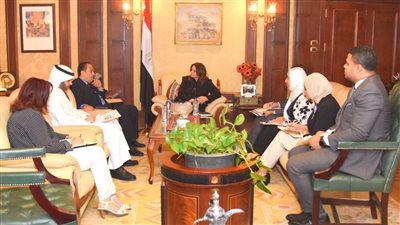 سها جندي تبحث أوضاع الجالية المصرية مع سفير الكويت