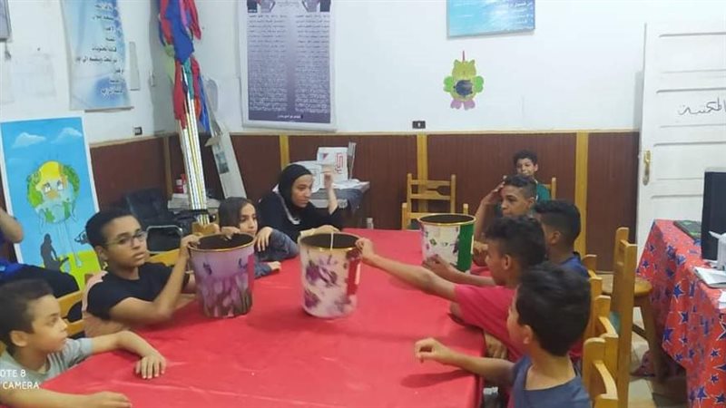 جانب من ورشة تدوير