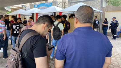 مراجعة نهائية لطلاب الثانوية العامة 2023 أمام اللجان (صور)