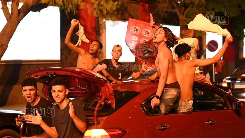 احتفالات جماهير الاهلي،