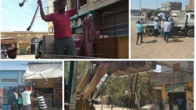 رفع 655 حالة إشغال طريق مخالف بالبحيرة (صور)