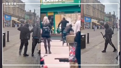 بالفؤوس والمطارق.. فيديو مرعب لعملية سطو على متجر مجوهرات شهير بوضح النهار