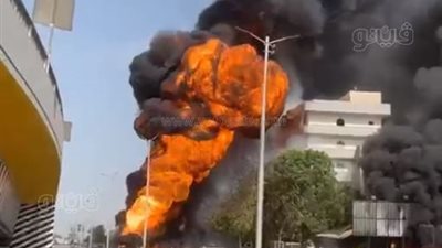 النيابة تعاين موقع حريق محطة وقود قنا (فيديو)