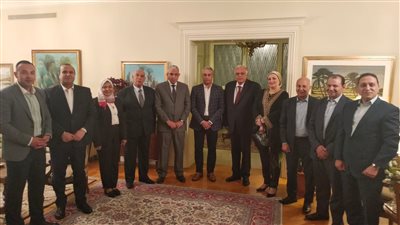 مندوب مصر الدائم لدى الأمم المتحدة يستقبل وزير العمل والوفد المرافق له