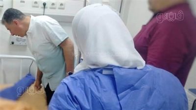  وكيل صحة مطروح يطمئن على مصابي حريق شقة سكنية بحي الشروق (صور)