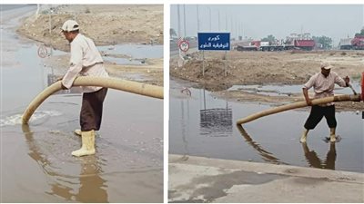 جهود مكثفة بالبحيرة لرفع آثار الأمطار من الشوارع والميادين (صور)