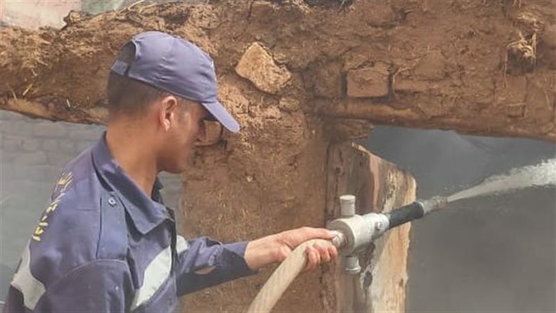 السيطرة على حريق