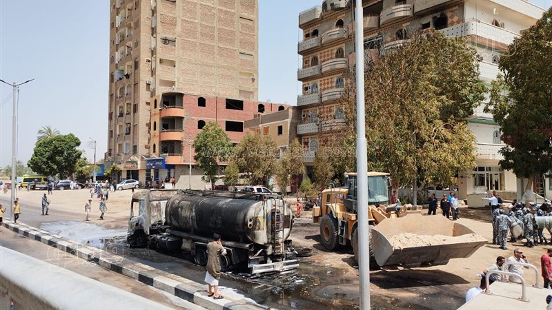  إخماد حريق محطة