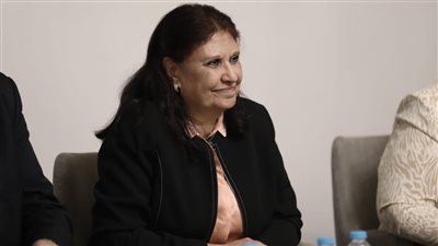 نسرين البغدادى نائبة عن مايا مرسي فى المؤتمر الختامى لمشروع التعليم 