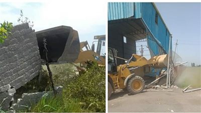 إزالة 36 حالة تعد على مساحة 12713 مترا بالبحيرة (صور)