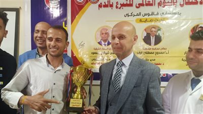 وكيل صحة الشرقية يشهد احتفال فاقوس باليوم العالمي للتبرع بالدم