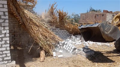 إزالة 55 حالة تعد على أراضى زراعية بمركز فتح بأسيوط 