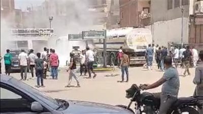 إخماد حريق بمحطة وقود في القنطرة غرب بالإسماعيلية