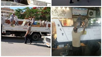 رفع 725 حالة إشغال طريق مخالف بنطاق 3 مراكز بالبحيرة (صور)