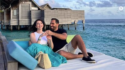 لحظات رومانسية لـ ماريتا الحلاني وزوجها من المالديف (صور)