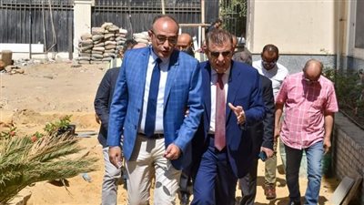رئيس جامعة عين شمس يتفقد آخر أعمال مشروع المدينة الطبية
