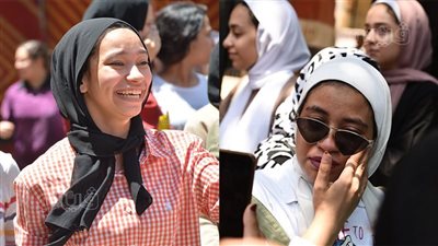 دموع وفرح، تباين آراء طلاب الثانوية العامة حول امتحان اللغة العربية (صور)