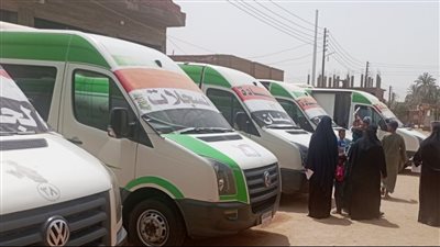 الكشف الطبي والعلاجى المجاني لـ 1688 مواطنا بالقوافل الطبية في أسوان (صور) 