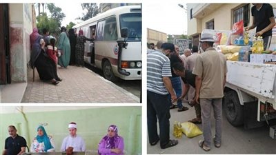 قافلة سكانية شاملة بقرية الساحل في محافظة البحيرة (صور)