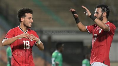 مصطفى فتحي يسجل الهدف الأول لمنتخب مصر أمام جنوب السودان (صور)