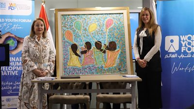 منتدى شباب العالم يعقد ورشة عمل حول الفن المستدام وتنمية الإنسان (صور)