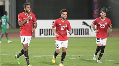 منتخب مصر يضرب جنوب السودان بثلاثية وديا (صور)