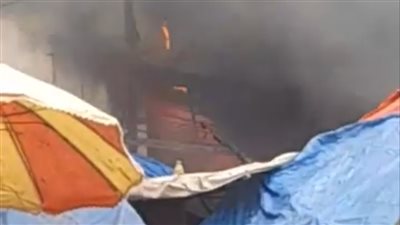 انتداب المعمل الجنائي للتعرف على سبب حريق محل ملابس بالعمرانية