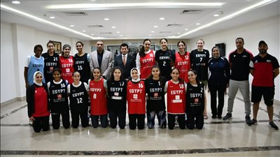 وزير الشباب والرياضة يدعم آنسات السلة تحت 19 عامًا قبل كأس العالم