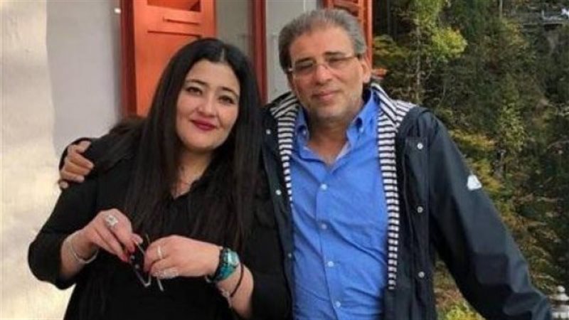 خالد يوسف وزوجته،