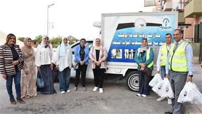 ختام فعاليات قافلة جامعة عين شمس بحي المحروسة وتوزيع لحوم على 500 أسرة 